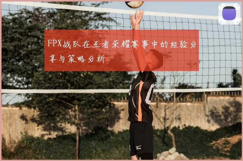 FPX战队在王者荣耀赛事中的经验分享与策略分析